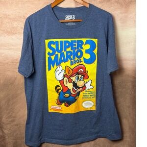Nintendo Super Mario Bros 3 Graphic T-Shirt Size XL Vintage